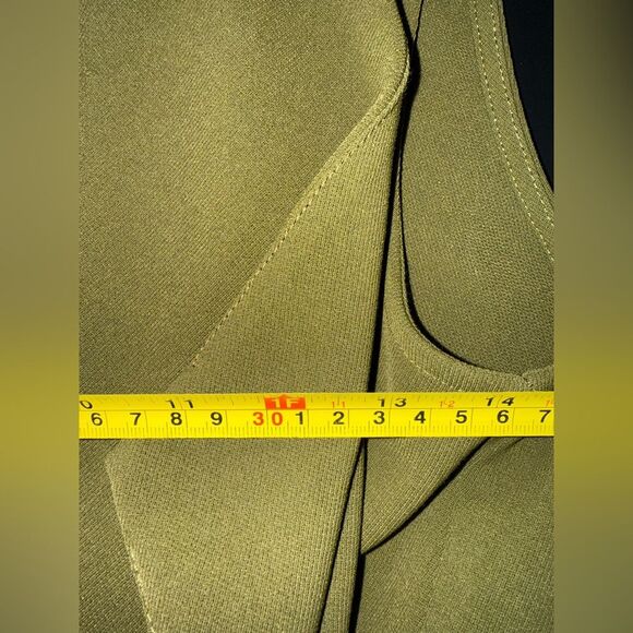 Elodie Green Draped Waterfall Open Front Adjustable Vest Size Small NWOT - Picture 7 of 8